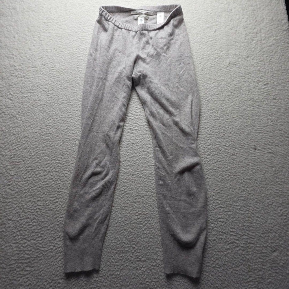 Max Studio Sweatpants Womens XS Gray Cashmere Knit Pull On Elastic Waist Tapered